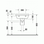 Раковина Duravit Philippe starck 3 030055 подвесная