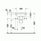 Раковина Duravit Philippe starck 3 0751500000 подвесная