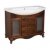 Тумба с раковиной Good Wood Версаль 105 орех стекло