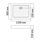 Душевой поддон BandHours Rectangular 912-Tray