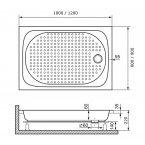 Душевой поддон RGW LUX/TN (90х100х22)