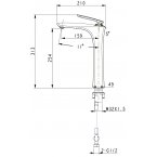 Смеситель Timo Helmi 4011/ 00-16F для раковины