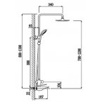 Душевая система Timo Helmi SX-1070 /00 (412) chrome