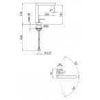 Смеситель для раковины Webert Living LV 830102.015