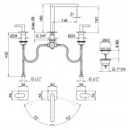 Смеситель для раковины Webert Living LV 750202.015