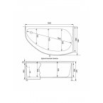 Акриловая ванна Aquanet Augusta 170x90 R/L