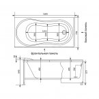 Акриловая ванна Aquanet Corsica 170x75