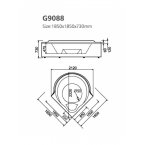 Гидромассажная ванна Gemy G9088 K