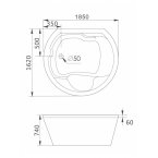 Гидромассажная ванна Gemy G9053 K