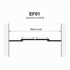Душевая дверь Domustar EF01 раздвижная (150х195)